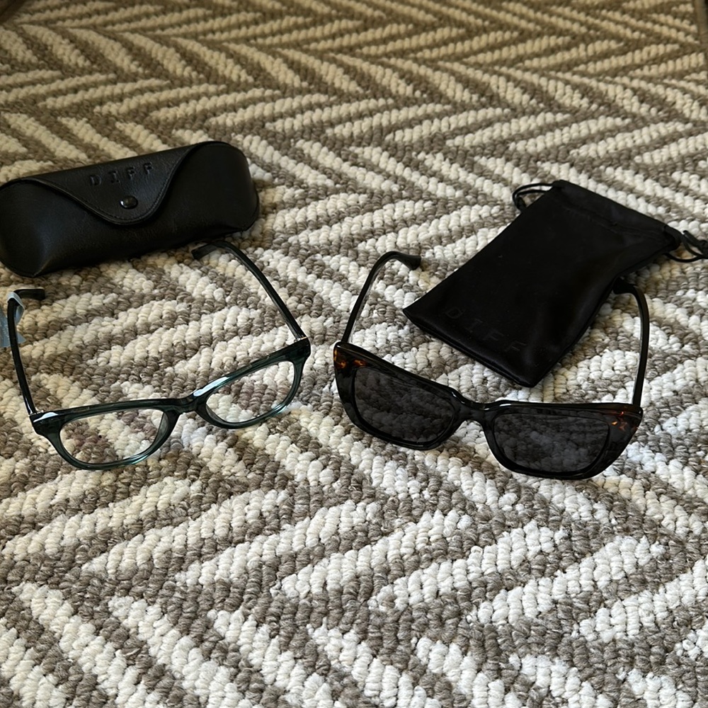 DIFF Sunglasses and Blue Light. (2) pair!